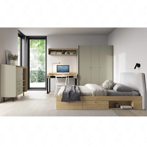 Möbelset Olivio Eukalyptus/Baltikeiche dune ideal für ein Jugend- oder Kinderzimmer im trendigen Stil