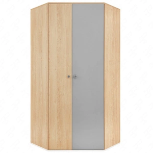 Eckkleiderschrank Pixel Schwamm Eiche / grau ideal für das Jugendzimmer funktional und geräumig Originalfarben