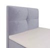 Boxspringbett Melba 120x200 hellblau Bett im modernen skandinavischen Stil mit gepolstertem Kopfteil Bett mit Staukasten