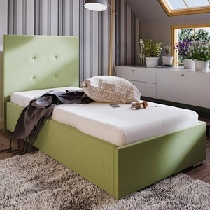 Bejar 90x200 mint gepolstertes Bett mit modernem Kopfteil, ideal für ein Jugendzimmer oder ein kleines Schlafzimmer