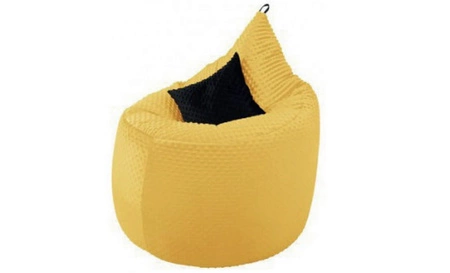 Ruhekissen gelb modernes Design Kissen aus weichem Minky-Stoff eingenähter Reißverschluss für einfache Reinigung