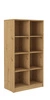 Makana niedriges Bücherregal Eiche handwerkliches Funktionsmöbel für das Büro, Arbeitszimmer oder Jugendzimmer