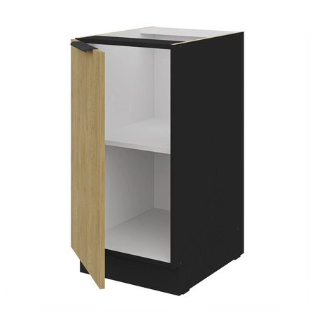 Küchenschrank Crotone 40 D 1F BB schrank mit Regal Metallkante Griff feuchtigkeits- und beschädigungsbeständig Schrank