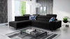 Ecksofa mit Schlaffunktion Belvi III schwarz links bequemes und elegantes Ecksofa für das Wohnzimmer mit praktischem Stauraum an der Seite