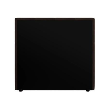 Boxspringbett Kansas 100x200 braun Bett im modernen skandinavischen Stil mit gepolstertem Kopf- und Fußteil