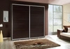 Schiebeschrank Penelope 205 cm kastanie wenge modernes schrankdesign aluminium türführungen und laufsystem