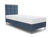 Boxspringbett Irvine 90x200 blau Stilvolles Bett mit Bettzeugablage und hohem Kopfteil besticht durch sein elegantes Design