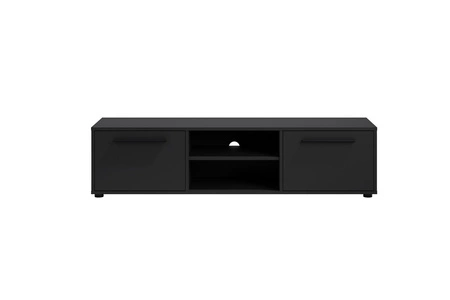 RTV-Schrank Maxione 150 cm schwarz einfaches Design TV-Schrank mit Regal minimalistisches und universelles Design