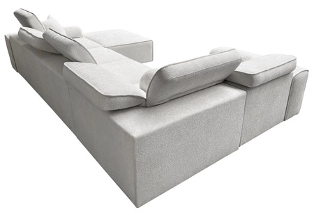 Ecksofa mit Schlaffunktion Viano IV hellbraunes rechts Designer-Ecksofa das sich perfekt in moderne Einrichtungen einfügt