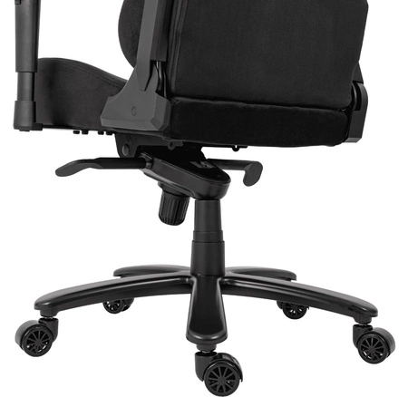 Gaming-Sessel Altimus Pro schwarz komfortabler Sitz aus strapazierfähigem Alcantara verstellbare Armlehnen und Rückenlehne stabiler Rahmen