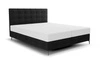 Boxspringbett Irvine 180x200 schwarz stilvolles Bett mit Bettzeugablage komfortables Kopfteil besticht durch sein elegantes Design