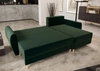 Ecksofa mit Schlaffunktion Rovigo bottle green rechts elegantes Ecksofa in skandinavischem Design großes Bettzeugfach