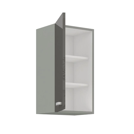 Eckküchenmöbel-Set Graues 170x190 cm Hochglanzfronten einzigartiger Stil der Schränke passt zum Interieur jeder Küche