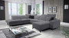 Ecksofa mit Schlaffunktion Kelly Sleek X grau rechtes extrem elegantes Ecksofa für Wohnzimmer mit verstellbaren Kopfstützen