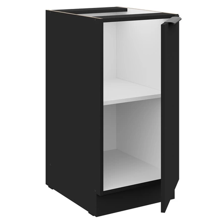 Küchenmöbelset Tarraco / Schwarz 260 cm Metallkantengriffe Schränke sehen in modernen Interieurs toll aus