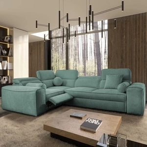 Ecksofa mit Schlaffunktion Viano II Lux patina linkes Design-Ecksofa für das Wohnzimmer mit komfortablem ausziehbarem Fußteil