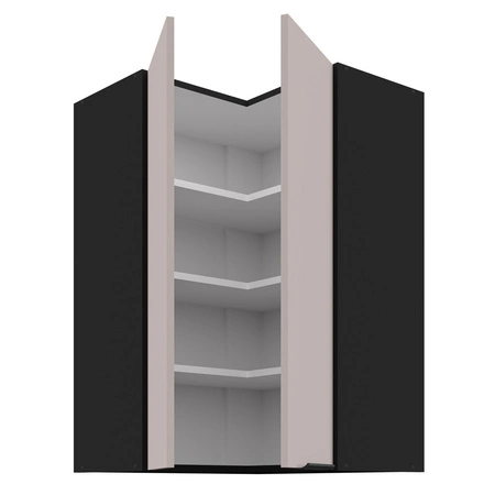 Tarraco 60x60 GN-90 2F Eck-Küchenoberschrank Metallkantengriff feuchtigkeits- und beschädigungsbeständiger Schrank