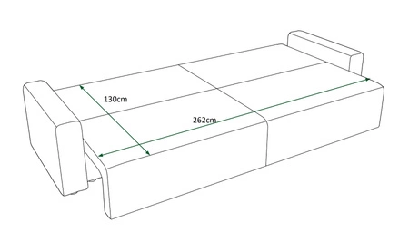 Klappsofa Brandon XL Bis braun modernes Design dreidimensionalen Stoff mit ausdrucksvollen Streifen Bettzeugbehälter