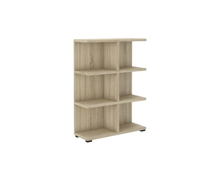 Bücherregal Even 84 cm Eiche hell sonoma ideales Bücherregal für Büro, Arbeitszimmer oder Jugendzimmer hochwertige Verarbeitung