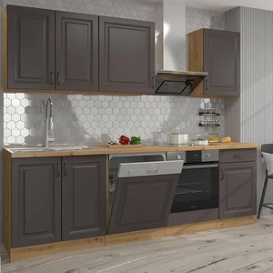 Küchenmöbel Set Style 250 cm Schränke sehen toll aus in klassischen und modernen skandinavischen Interieurs