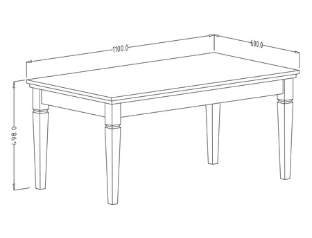 Couchtisch Evora 110 cm Eiche dunin wird Liebhaber von ausdrucksstarken Interieurs optisch attraktiv und funktional begeistern