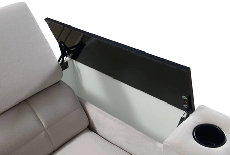 Ecksofa mit Schlaffunktion Belvi II heather right elegantes und ergonomisches Ecksofa für das Wohnzimmer praktischer Stauraum an der Seite