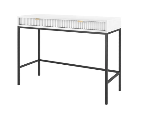 Konsolentisch Lovro Weiß mit Schubladen Stilvolles und funktionales Möbelstück für Flur Wohnzimmer oder Büro