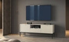TV Schrank Lovro 154 cm beige modernes Design wird die Liebhaber von markanten Interieurs begeistern