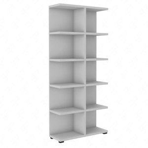 Bücherregal Even 84 cm hellgrau ideales Bücherregal für Büro, Arbeitszimmer oder Jugendzimmer