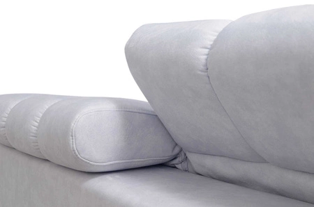 Ecksofa mit Schlaffunktion Luigi II grau / schwarz links Komfort für die tägliche Entspannung Ecksofa mit Bettkasten