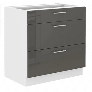 Milo 80 D 3S BB Standküche mit Schubladenschrank, dampf-, spritz- und hitzebeständig