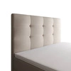 Boxspringbett Flint 120x200 beige im modernen skandinavischen Stil mit gepolstertem Kopfteil Bett mit Staukasten