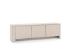 TV-Schrank Bari 168 cm beige stilvoller im modischen Stil geschwungene Kanten dekorative goldene Accessoires