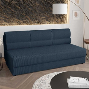 Sofa Fogu blau einfache Form des Sofas in modernem Design Cord-Polsterung Stoff Bettwäsche Container