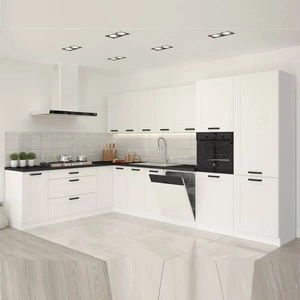 Livio Eckküchenmöbel-Set 210x350 cm ideal für klassische und moderne Innenräume