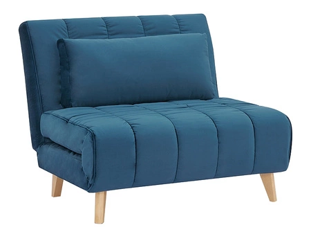 Billy blue Liegesessel schlichtes und modernes Design, das sich in jede Einrichtung einfügt Beine aus Buche