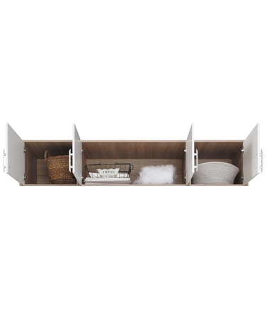 Kleiderschrank Erweiterung Caspe 200 cm anthrazit modernes Design ABS-Finish und Aluminium-Griffe