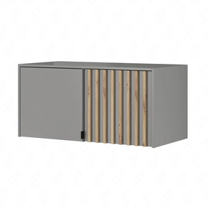 Aufsatz für Schrank Aspen 105 cm Grau / Eiche Artisan funktionale Schrankerweiterung für Kleidung Schuhe und Accessoires