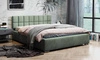 Polsterbett Nessa 140x200 mint Stilvolles Bett mit Bettzeugablage komfortables Kopfteil besticht durch sein elegantes Design