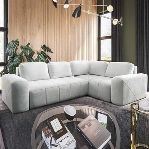 Ecksofa Bovec II mit Schlaffunktion ecru rechts Komfort-Ecksofa mit stilvollem Charakter Bettzeug-Container