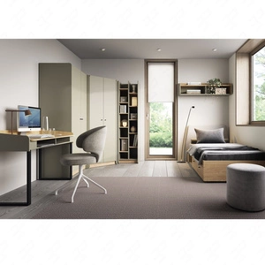 Möbel-Set Olivio Eukalyptus / baltische Eiche Düne ideal für ein Jugendzimmer in einem trendigen Stil