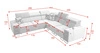 Ecksofa mit Schlaffunktion Hampton III beige rechtsseitiges bequemes Ecksofa aus glattem und weichem Samtstoff