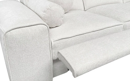 Ecksofa mit Schlaffunktion Viano XII Lux patina rechtshändiges Designer-Ecksofa für das Wohnzimmer mit bequemer ausziehbarer Fußstütze