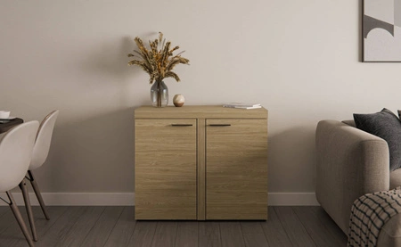 Kommode Rene 97 cm Eiche geölt minimalistisches Design klassische Form ideale Kommode für Wohnzimmer oder Wohnbereich