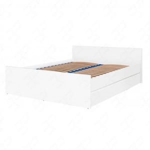 Bett Simple 160x200 cm weiß funktionelles Möbelstück für das Schlafzimmer oder Jugendzimmer