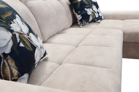 Ecksofa mit Schlaffunktion Buffalo XII honey right stilvolles und funktionelles Ecksofa mit Bettzeugcontainer