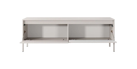 RTV Schrank Sesti 154 cm beige elegante Form des Möbels in einem modernen Stil Push-to-Open-System stabilen Metallbasis