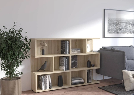 Bücherregal Even 84 cm Eiche hell sonoma ideales Bücherregal für Büro, Arbeitszimmer oder Jugendzimmer hochwertige Verarbeitung