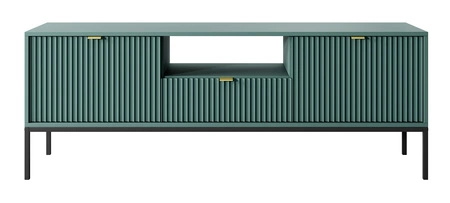 Möbelset Lovro pastellgrün modernes Design Schrankwand für Wohnzimmer oder Sitzungssaal