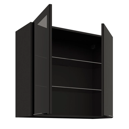 Tarraco 260 cm Küchenmöbel Set Metallkanten Griffe Schränke sehen toll aus in modernen Interieurs